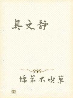 具文静封面