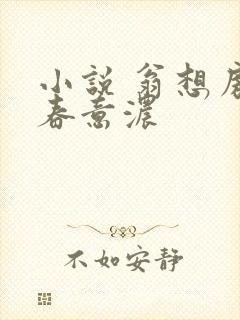 小说 翁想房中春意浓
