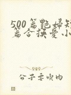 500篇艳妇短篇合换爱小说封面