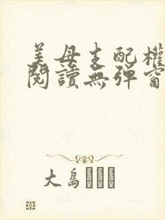 美母支配权全文阅读无弹窗笔趣阁