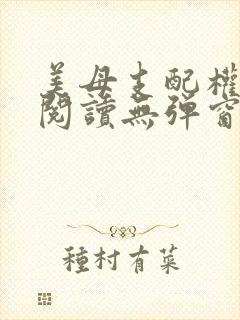 美母支配权全文阅读无弹窗笔趣阁