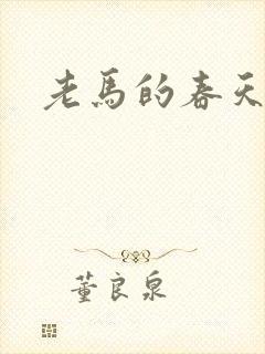 老马的春天封面