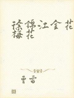 徐锦江金花瓶楷梅花