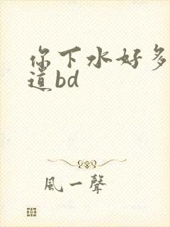 你下水好多下水道bd封面