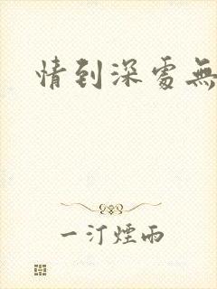 情到深处无怨尤封面