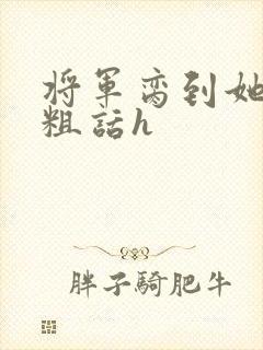 将军脔到她哭h粗话h