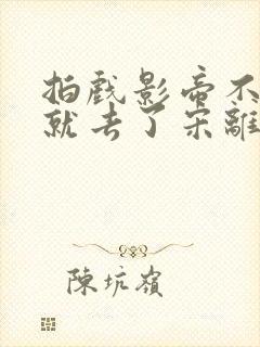拍戏影帝不小心就去了宋离