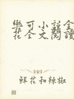 乐可小说金露银花全文阅读封面