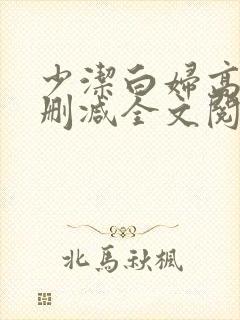 少洁白妇高义无删减全文阅读
