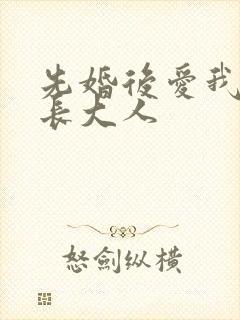 先婚后爱我的市长大人