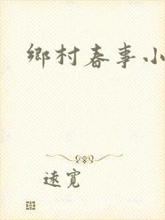 乡村春事小说