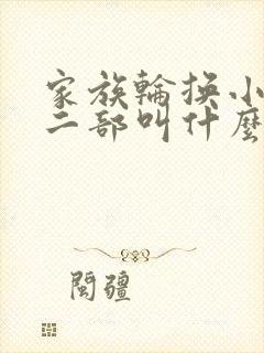 家族轮换小说第二部叫什么名字