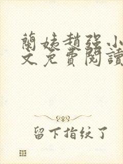 兰姨赵强小说全文免费阅读