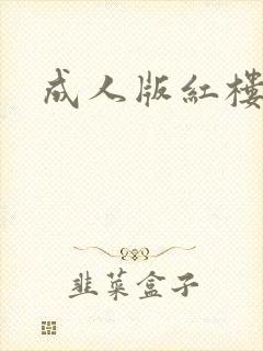 成人版红楼梦封面