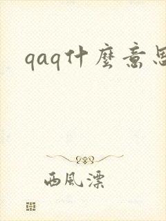 qaq什么意思