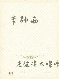 李帅西封面