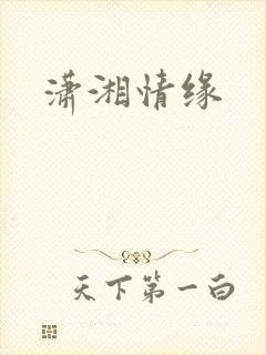 潇湘情缘封面