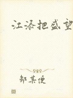 江添把盛望顶哭封面
