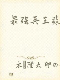 最强兵王苏锐