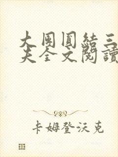 大团圆结三女一夫全文阅读