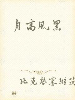 月高风黑封面