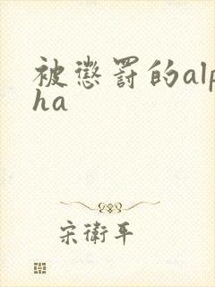 被惩罚的alpha