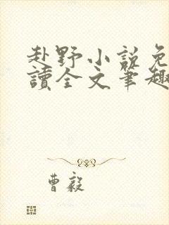 赴野小说免费阅读全文笔趣阁封面