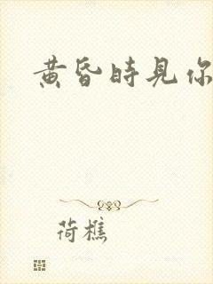 黄昏时见你