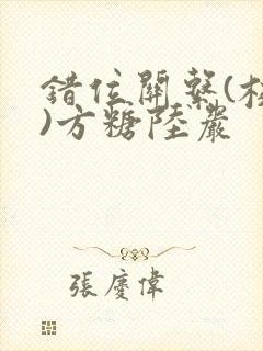 错位关系(校园)方糖陆岩封面