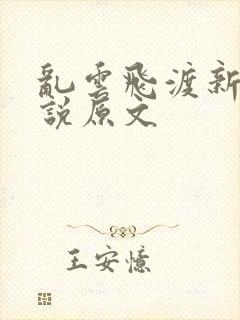 乱云飞渡新编小说原文封面