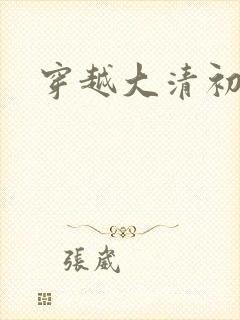 穿越大清初年