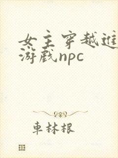 女主穿越进18游戏npc封面