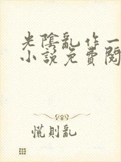 光阴乱作一团的小说免费阅读