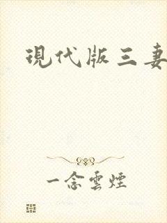 现代版三妻四妾