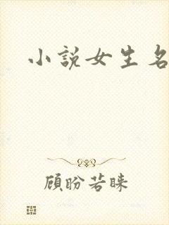 小说女生名字封面