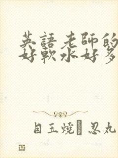 英语老师的兔子好软水好多