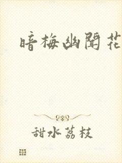 暗梅幽闻花