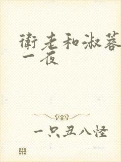 卫老和淑蓉销魂一夜封面