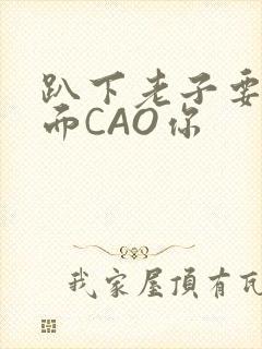 趴下老子要从后面CAO你