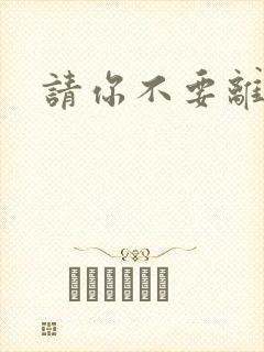 请你不要离开我
