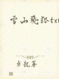 雪山飞狐txt