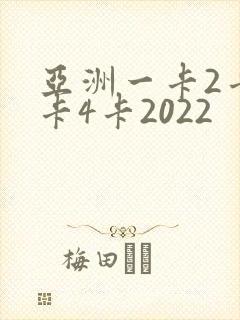 亚洲一卡2卡三卡4卡2022封面
