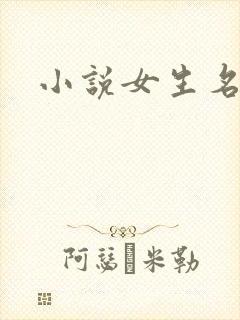 小说女生名字