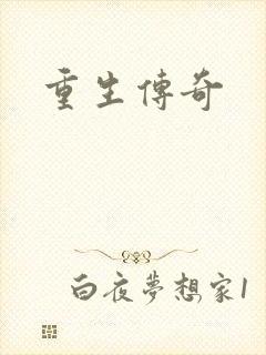 重生传奇封面