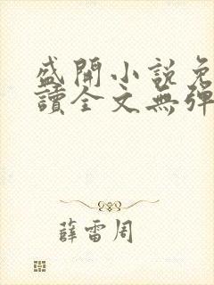 盛开小说免费阅读全文无弹窗封面