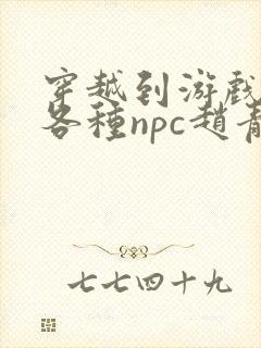 穿越到游戏里和各种npc赵青蔓封面