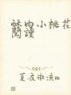 酥肉小桃花全文阅读