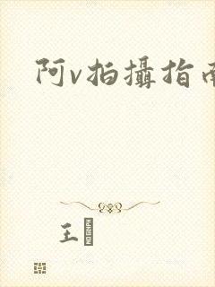 阿v拍摄指南