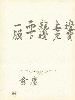 一面亲上边一面膜下边免费阅读