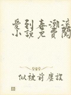 爱到春潮滚滚来小说免费阅读